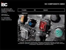 Tablet Screenshot of isc-components.de